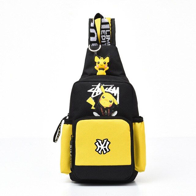 anime-pokemon-game-shoulder-bag-sling-chest-pack-canvas-sports-pikachu-teens-crossbody-handbags-chest-bags-belt-waist-pack