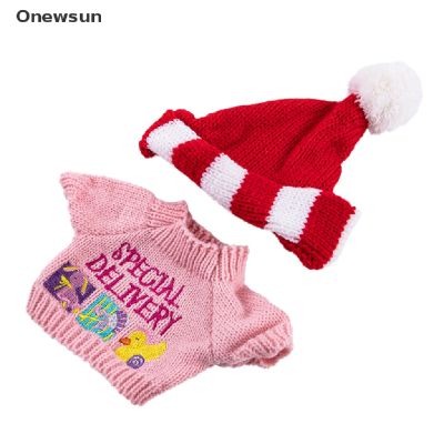 (Onewsun) Mainan Boneka Bebek Kuning Mini 30cm Dengan Topi + Syal Bahan Plush Untuk Anak