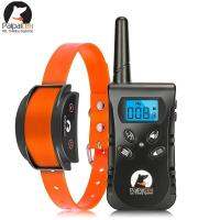 ZZOOI 500M Dog Vibration Collar With Remote  Orange TPU Dog Collar No Shock Dog Training Collar For 1/2 Dogs Waterproof Rechargeable