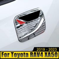 ฝาครอบถังน้ำมันรถยนต์สำหรับโตโยต้า2019 XA50 2020 2021 2022 2023 RAV 4ไฮบริด ABS อุปกรณ์สติกเกอร์ตกแต่ง