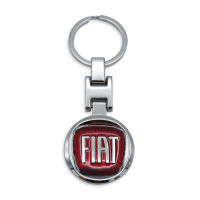 พวงกุญแจ Fiat หุ้มกุญแจรถยนต์ สีแดงชุบ จำนวน 1ชิ้น 4ประตู ปี 2000 - 2018 สินค้าราคาถูก คุณภาพดี key chain