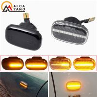 1Pair Car Side Marker Lamp LED Smoke Turn Signal Light For Toyota Corolla Harrier Yaris Hilux Surf N21 Lexus RX XU1 1997-2002