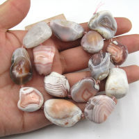 APDGG Natural Rare Pink Botswana Agate Beads Freeform Nuggets Real Genuine Botswana Agate Gemstone 15" Strand Jewelry Making DIY