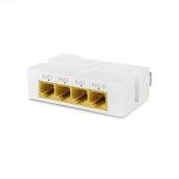 สายอะแดปเตอร์4พอร์ต Gigabit POE เอ็กเทนเดอร์1000ม. 1ถึง3เราเตอร์อินเตอร์เน็ต Repeater IEEE802.3Af/At Plug &amp; Play สำหรับอุปกรณ์ส่งกระแสไฟฟ้ากล้องไอพีเอ็นวีอาร์ AP อะแดปเตอร์