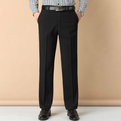 Thoshineยี่ห้อผู้ชายสูทกางเกงธุรกิจอย่างเป็นทางการกางเกงตรงพอดีชายสมาร์ทชุดลำลองกางเกงยาวขนาดบวก
