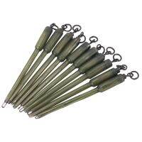 30Pcs Carp Fishing Connector Swivels PVA Tube Bags Stems Solid Bag Stems Lead Insert End Terminal Tackle Mash