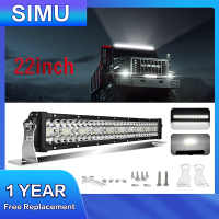 1pc 22inch 12D High-power 3 แถว LED light bar off-road 12V 390W รวม beam 4x4 work light bar, เหมาะสำหรับรถบรรทุก ATV SUV เรือ