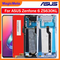 MagicMeta หน้าจอจอ LCD แบบดั้งเดิมสำหรับ ASUS Zenfone 6 ZS630KL จอแสดงผลหน้าจอสัมผัสดิจิตอลแทนการประกอบสำหรับ ASUS Zenfone 6 ZS630KL แสดงผลหน้าจอ ZS630KL