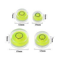 5Pcs Precision Circular Mini Spirit ระดับชุด Meter Bubble Inclinometer สีเขียว Bullseye กล้องวัดเครื่องมือไม้บรรทัดแนวนอน