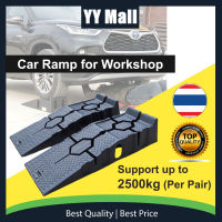 Ramp รองล้อยกรถ ทางลาดรถยนต์ RhinoRamps Vehicle Ramp Max- Pair 1 คู่สีดำ 2500 กก. หนักรถทางลาดยาว 900 มม. ลื่นทำงานทางลาดรถน้ำมันเปลี่ยนซ่อมบำรุงรักษาแจ็คลิฟท์เครื่องมือ