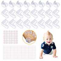 24Pcs Child Baby Safety Silicone Protector Table Corner Edge Protection Cover for Children Safety Kids Anticollision Guards