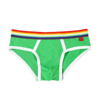 Rainbow Men S Low Waist Briefs Cotton Comfortable Breathable Pocket Design Men S Fashion Triangle