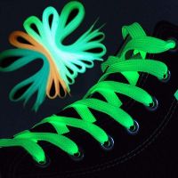 1pair Luminous Shoelaces for Women Men Flat Suitable for All Shoes Fluorescent Laces Party Get Together Night Run Kids Shoelace