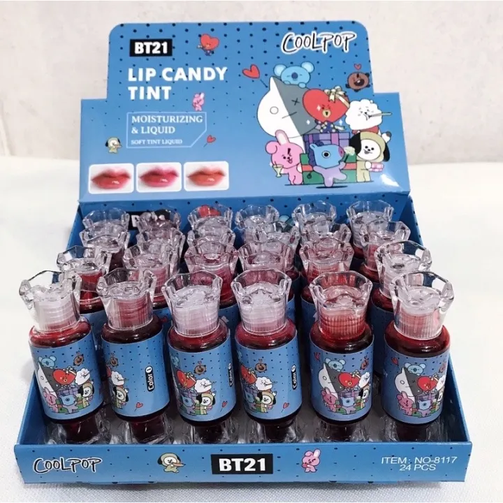 24 pcs lip tint set Korean Tint Water Candy Tint Cheek And Lip Tint