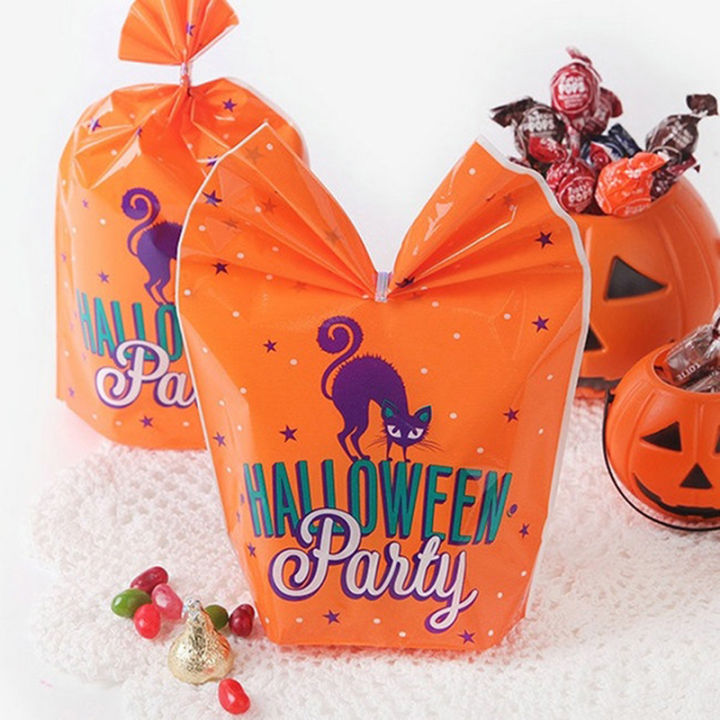 ruyifang-10pcs-halloween-candy-bags-ฟักทองค้างคาวของขวัญกระเป๋าผีเทศกาลตกแต่งปาร์ตี้