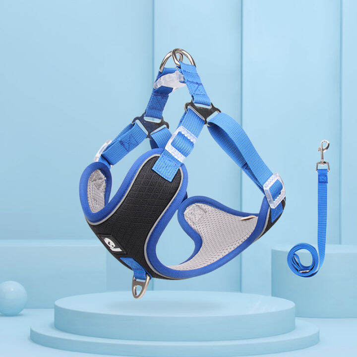 Dog Harness and Leash Set, Harness Outdoor Vest Set Polyester Material