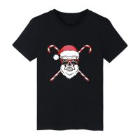 เสื้อยืดผ้าฝ้ายเสื้อยืดผ้าฝ้าย เสื้อยืดคริสต์มาสAlimoo Merry Christmas Unisex Cotton T-Shirt Short Sleeve Hip Hop Tops