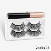 New Christmas Magnetic Eyelashes Magnetic Eyeliner Lashes 3D ขนตาปลอมธรรมชาติแต่งหน้า Extension Merry Christmas Gift