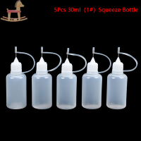 PCWFKEF 5pcs 30ml/50ml กาว applicator เข็มบีบขวดสำหรับ DIY quilling Paper TOOL