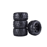 4Pcs ZD Racing 150mm Wheel Rim and Tires 17mm Hex Hub for 18 Monster Bigfoot Truck HSP Off Road HPI RC Car Accessories