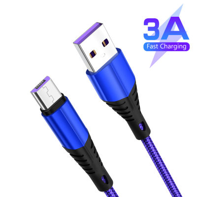 5Pcs สาย USB 3A Fast Charging Cabo Usb Micro ศัพท์มือถือสายชาร์จสายไฟสำหรับ Xiaomi Samsung S7 Lg Android Cable