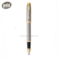 PARKER ปากกาป๊ากเกอร์ โรลเลอร์บอล ไอเอ็ม เงิน คลิปทอง (NEW) – PARKER IM ROLLERBALL PEN Silver Gold Trim (NEW) (ราคาพิเศษ พร้อมกระดาษห่อของขวัญ)