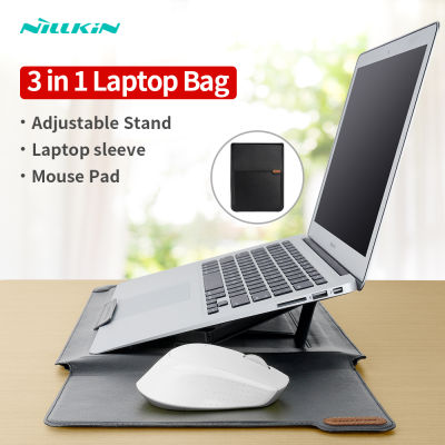 NILLKIN ถุงแล็ปท็อปหนัง PU แขนกระเป๋าสำหรับ Air Pro 13 15 16มัลติฟังก์ชั่แบบพกพากรณีแล็ปท็อปสำหรับหัวเว่ย MateBook