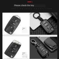 Carbon Fiber ABS Car Key Case For VW Volkswagen Polo Golf 4 5 6 7 T5 Passat B6 B5 Octavia A5 A7 Seat Leon Ibiza Ateca