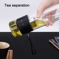 Tea strainer Borosilicate Glass Bottle Tea Infuser Travel Mug with Strainer for Loose Leaf Tea LBShipping tea cup with filter
