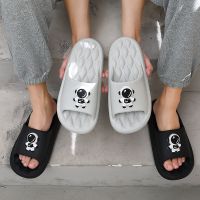 Summer Beach Outdoor Slippers Massage Sole Cartoon Astronaut Soft Non-slip Sole Bathroom Home Slipper Platform Sandals Flip Flop Shoes Accessories