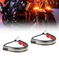 【CW】✘▪  Motorcycle Turn   DRL Flasher Fork Strip Lamp Flashing Blinker 12V  Accessories