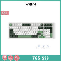 VGN S99สามโหมดแบ็คไลท์ RGB ที่กำหนดเองคีย์บอร์ดแบบกลไกเต็มคีย์ร้อนเปลี่ยนได้