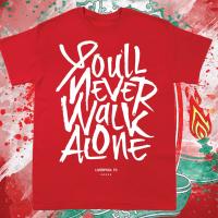 (มีของพร้อมส่ง)เสื้อยืด  You wii never walk alone ลิเวอร์พูล  COTTON 100%S-5XL