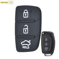 เปลี่ยนยาง3ปุ่ม Pad สำหรับ Hyundai Creta I20 I40ทู E Lantra ซานตาเฟ Solaris Ix35 Ix45ระยะไกลซ่อมรถ Key Fob