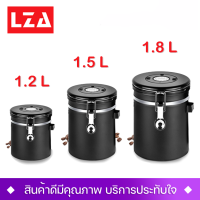 LZA โถเก็บเมล็ดกาแฟ รุ่น 1.2L./1.5L./1.8L.กล่องเก็บเมล็ดกาแฟ โหลสแตนเลสใส่กาแฟ สูญญากาศ กันความชื้น พร้อมส่ง!