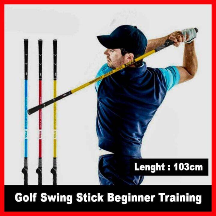 New★★ Golf Swing Stick Beginner Training Hand Swing Trainer Softrod