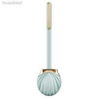 ☜✶◐ Toilet Brush Shell Shape Household Silicone Toilet Cleaning Brush Tool Wall Mounted Long Handle Home Bathroom