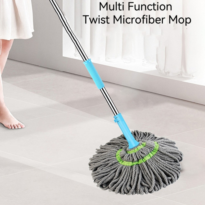 Retractable Easy Squeeze Magic Twist Microfiber Mop (MOP05) | Lazada PH