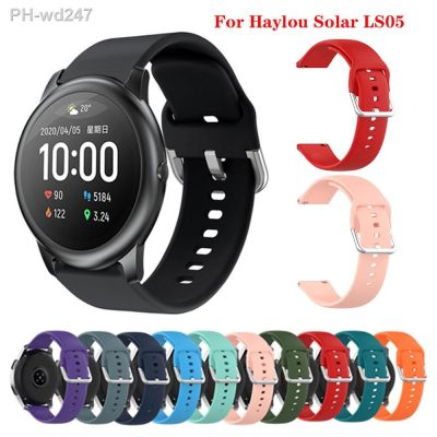 Silicone Soft Strap For Haylou Solar LS05 Smart Watch Wrist Bracelet For Xiaomi Amazfit Stratos 2/3 Wrist Strap For Honor Magic