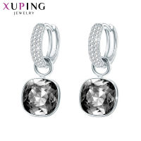 2021Xuping Jewelry Fashion Crystal Drop Earrings with High Quality Rhodium Plated for Mother Gift A00606268