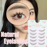 5คู่ขนตาปลอมธรรมชาติมังงะขนตา Hand Made 3d Faux Mink Lashes Soft Winged Natural Wispy สมจริง Eyelash Extension