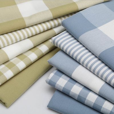 150x100cm Quality Cotton Linen Plaid Stripe Fabric For Handmade Cloth Sofa Curtain Bag Cushion Tablecloth Fabric