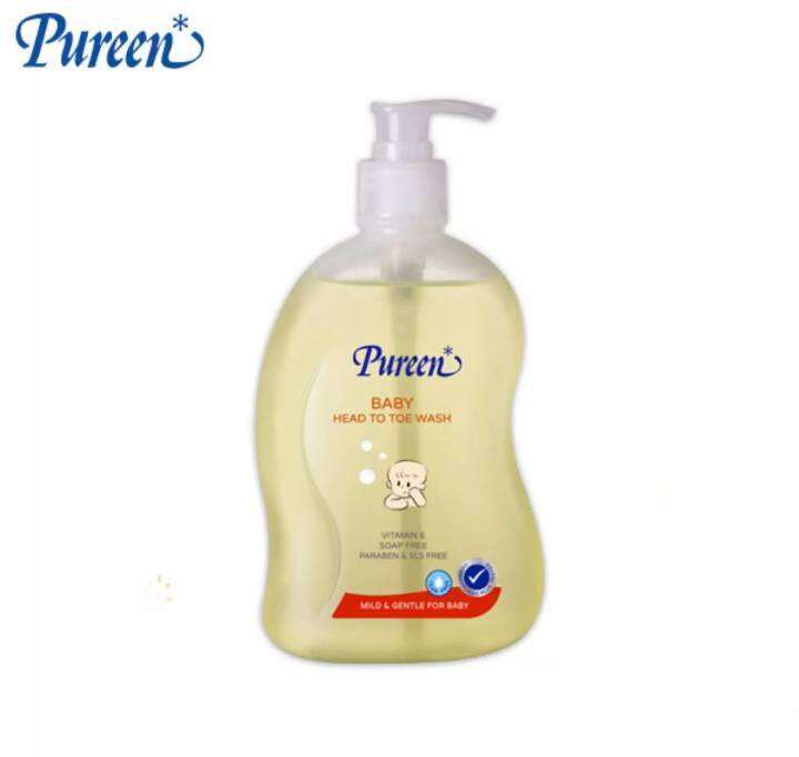 pureen-เพียวรีน-สบู่เหลว-แฟมิลี่-โกท-มิลค์-และเบบี้เฮดทูโทวอช-ขนาด-500-มล-1-ขวด