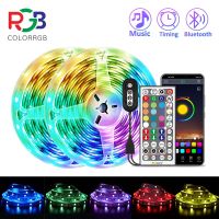 ColorRGB  LED Light Strip  Music Synchronized  Color Changing  RGB5050  Phone App Remote Control   LED Light Rope 6M 12M 15M LED Strip Lighting