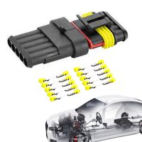 【cw】 Car 1/2/3/4/5/6 Pins 5 Sets Electrical Wire Connectors Plug Truck Harness 300V 12A