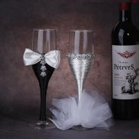 【CW】❏  1 Chinese lovers-style Luxury Wine Glasses Wedding Pairing of Couple Goblet Supplies