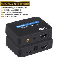 5.1สวิตช์แยกสัญญาณ SPDIF 7.1ออปติก2021 HDMI สัญญาณเสียงไปยัง TOSLINK เพื่อหัวแปลงสัญญาณ HDMI HDMI 4K ตัวแปลง HDMI ดิจิตอลอุปกรณ์คอมพิวเตอร์ RCA