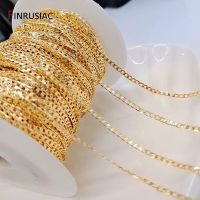 4 Types Thin Chain For Jewelry Making 14K Gold Plated Brass Metal Handmade DIY Chain Wholesale DIY accessories and others