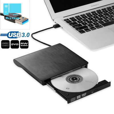 Slim External Usb 3.0 Dvd Rw Cd Writer Optical Drive Burner Reader Player 5Gbps การส่งข้อมูลสำหรับแล็ปท็อปพีซี
