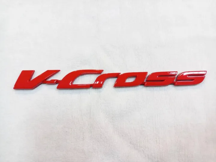 AD.โลโก้ V-Cross สีแดง (ALL NEW D-MAX) 26×2.5cm